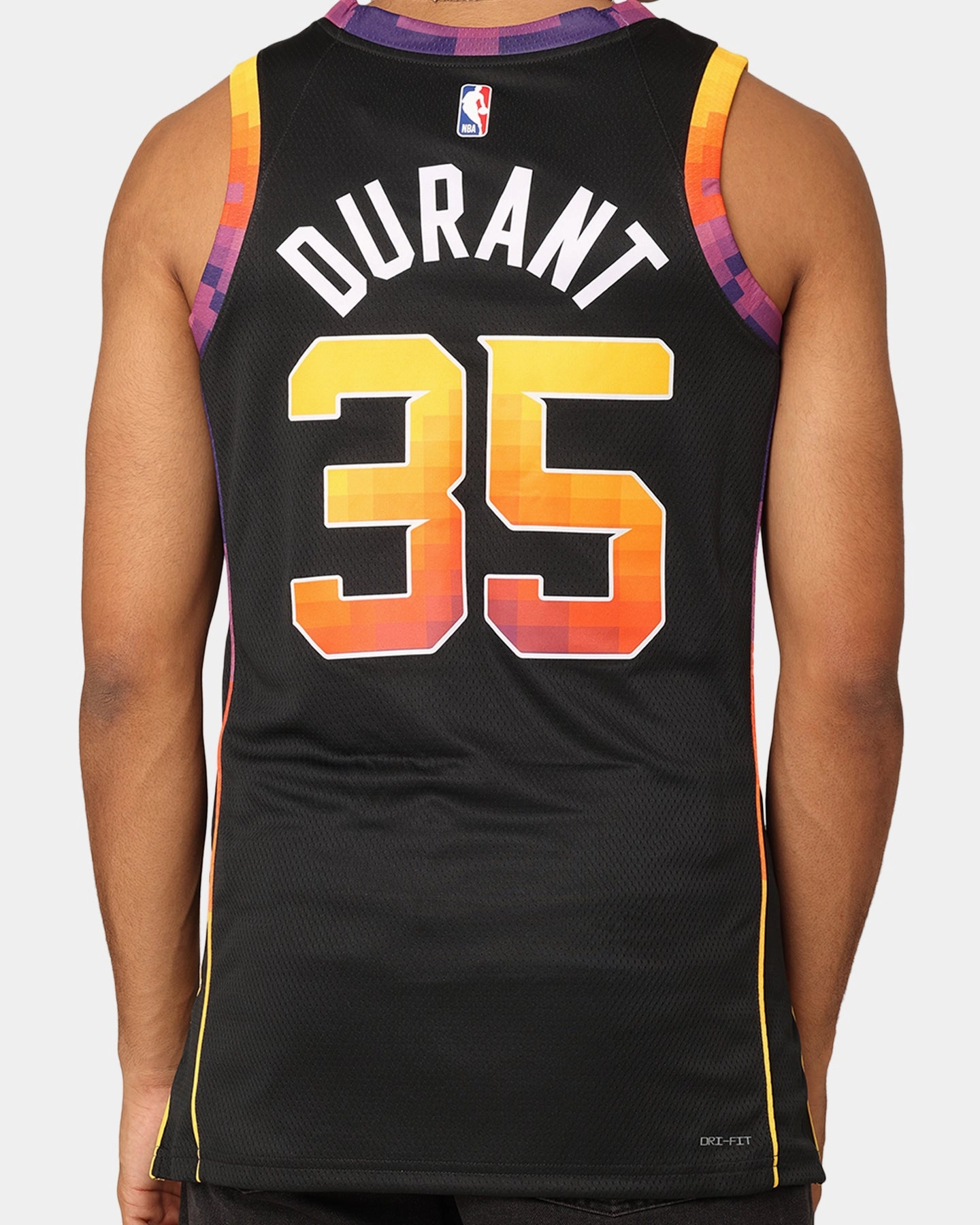 Jordan Phoenix Suns Kevin Durant Statement Edition 2022/23 Dri-FIT Swingman Jersey Black Elasticated Waistband Design