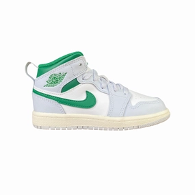 Jordan scarpa sneakers da junior Jordan 1 Mid DQ8424-142 bianco-platino-verde low - arch