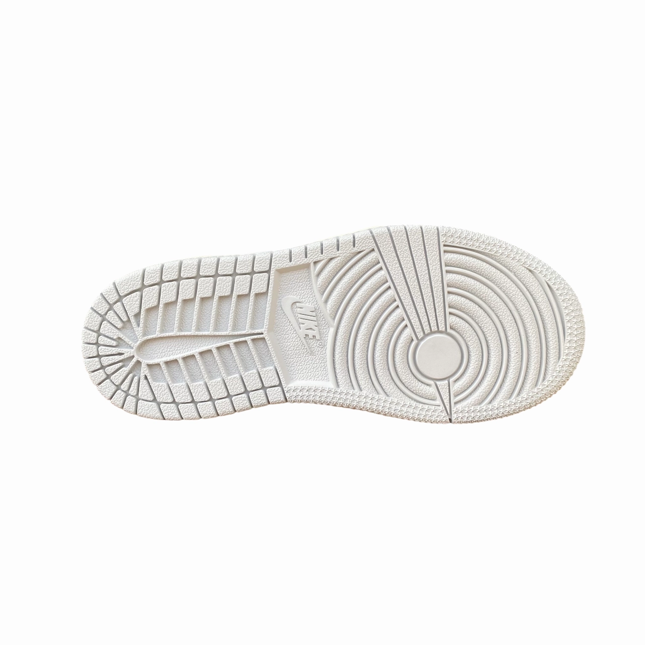 Beach running item solid - color shoes Jordan scarpa sneakers da junior Jordan 1 Mid DQ8424-142 bianco-platino-verde