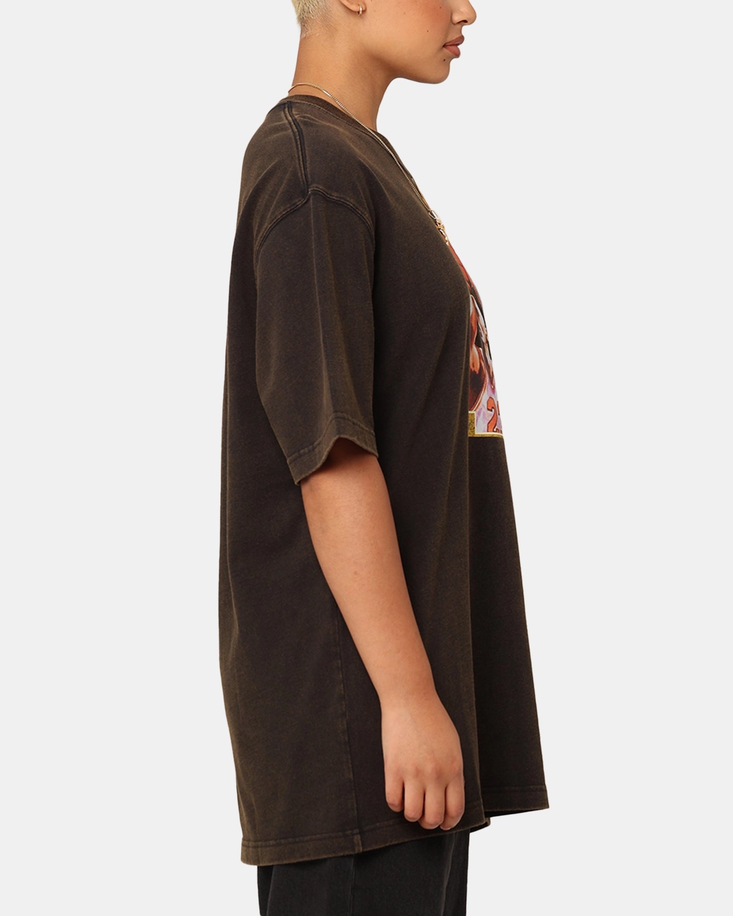 Soft Touch Relaxed Smart Jordan Women's Oversized Graphic T-Shirt Black/Iron Grey