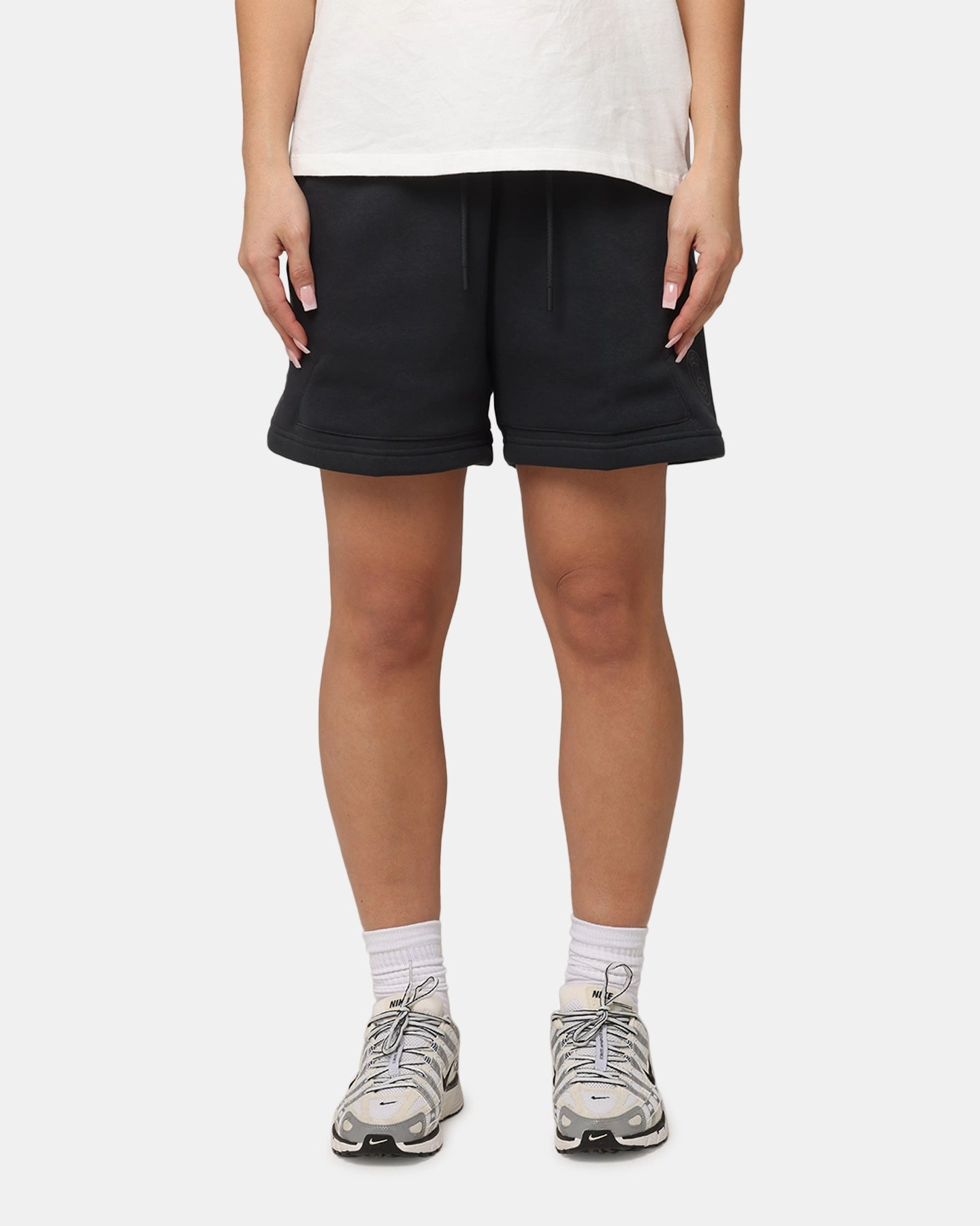 Layer Friendly Breathable Design Jordan Women's Paris Saint-Germain Brooklyn Fleece Graphic Shorts Off Noir
