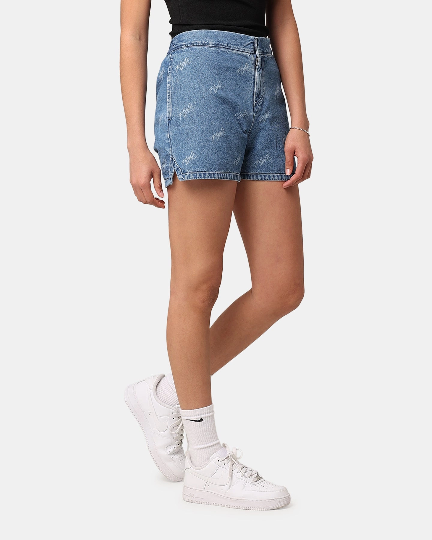 SecureClosureSystem Jordan Women's Woven Denim Shorts Stone Blue