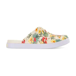 Joybees Women's Weekend Slip On Mules- Bone/ Tropical Floral