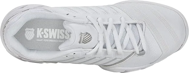 K-Swiss Bigshot Light 4 Ladies Carpet Tennis Shoes - White/Silver