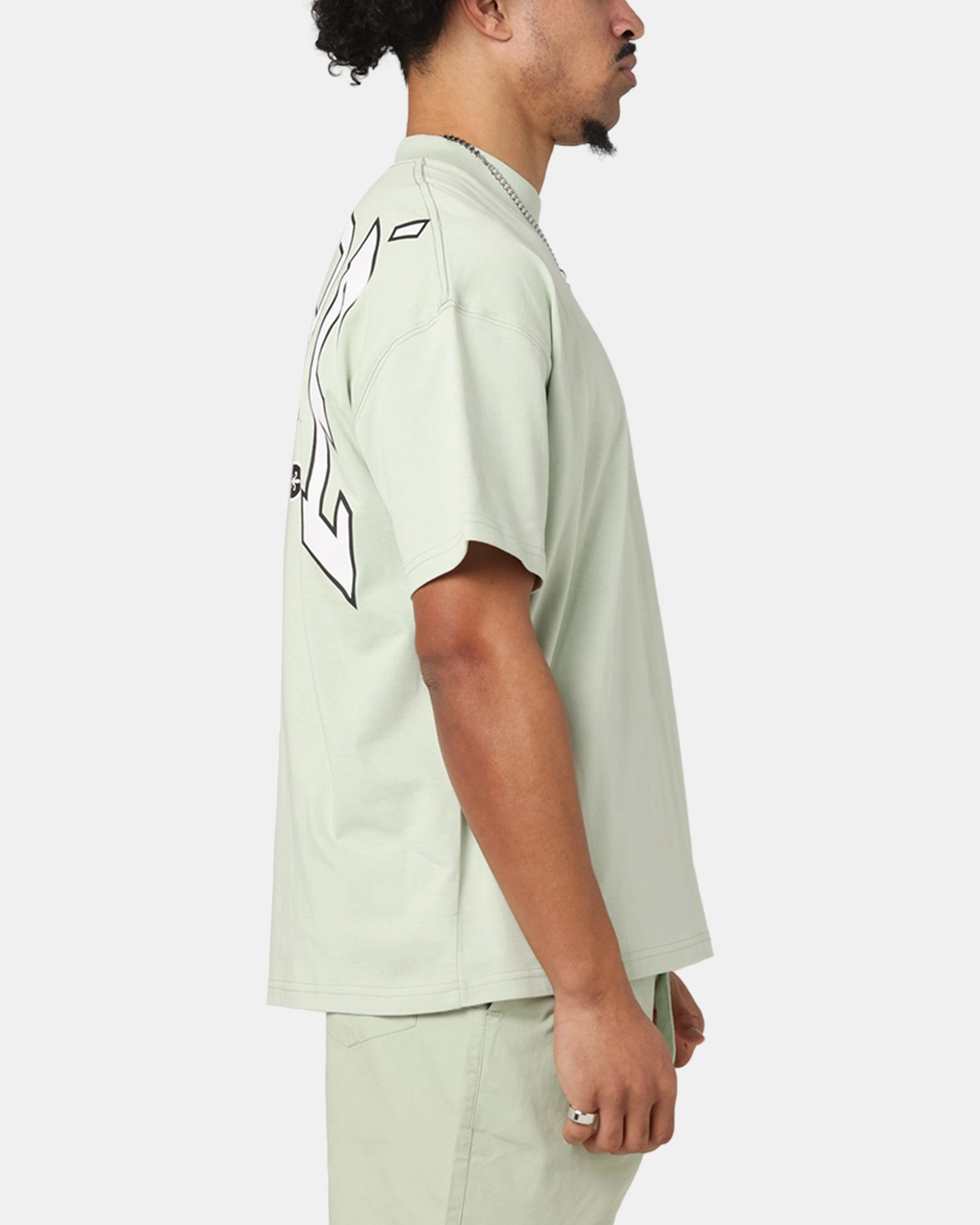 Everyday Look Wear Carre Rose Oversized T-Shirt Sage
