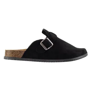 Kalina - Women's Soft Faux Suede Slippers Scottie Buckle Slides