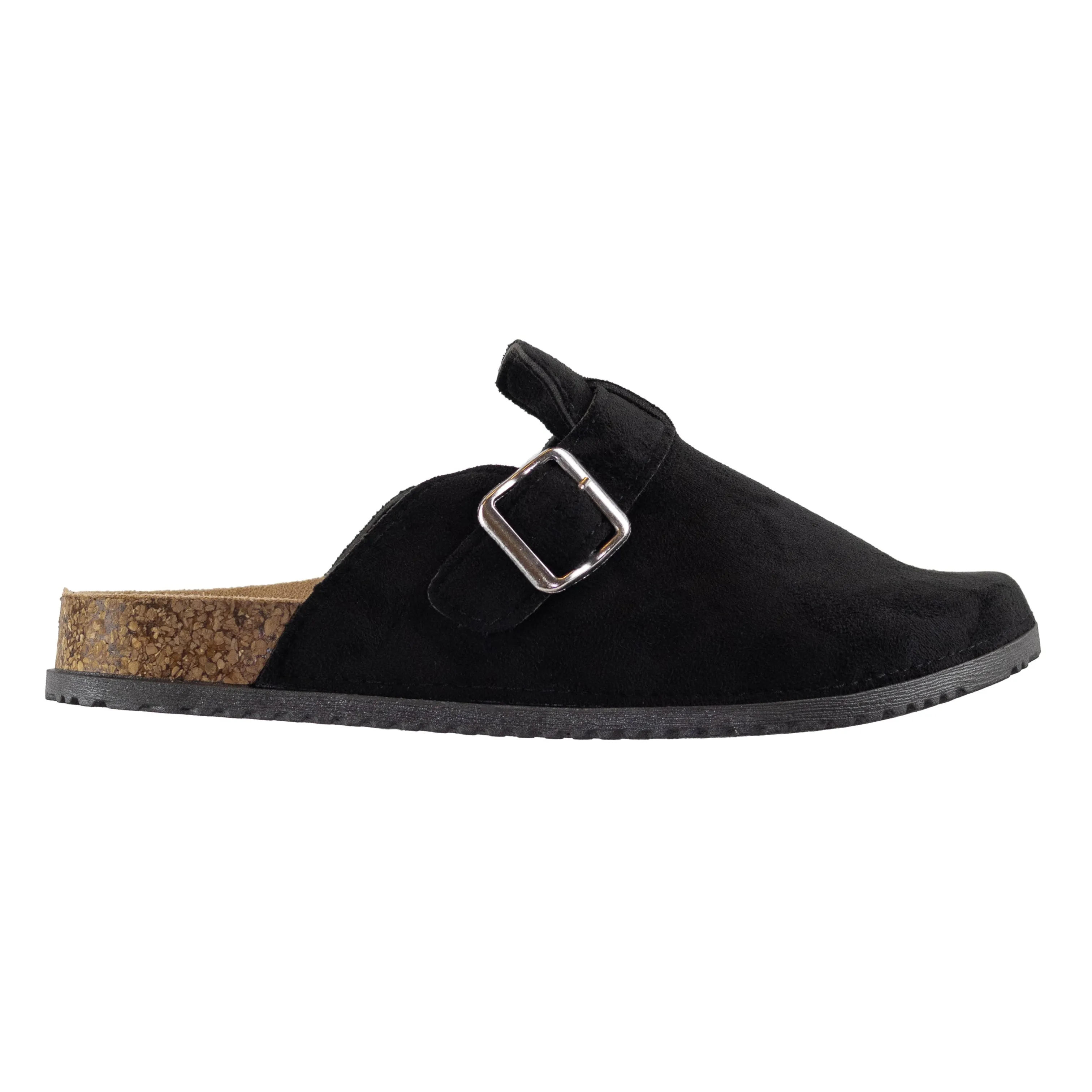 Kalina - Women's Soft Faux Suede Slippers Scottie Buckle Slides