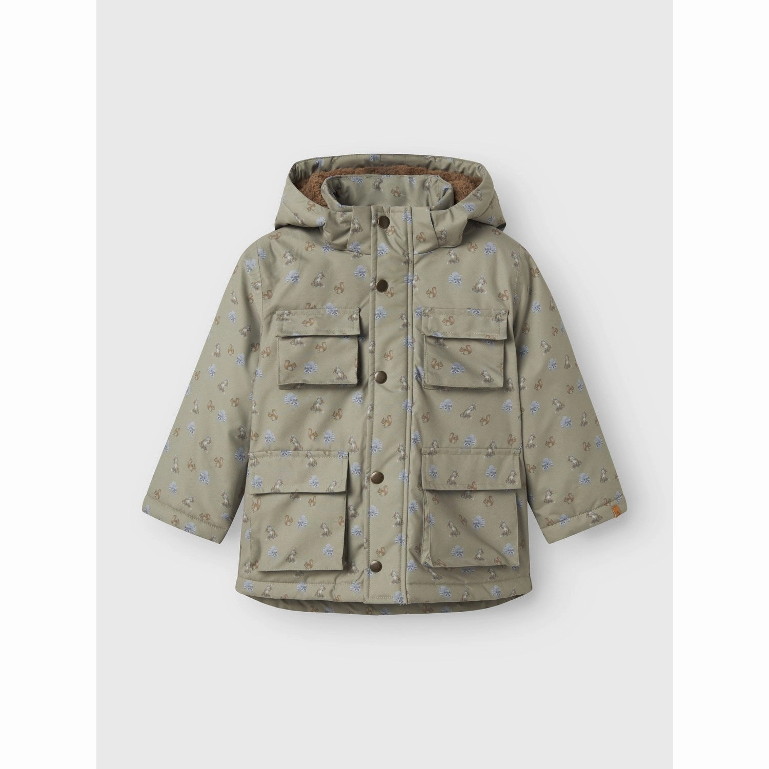 Lil'Atelier Overland Trek Nmmlasnow05 Jkt Aop Fo Lil Durable AbrasionResistant Panels Hypoallergenic Lining