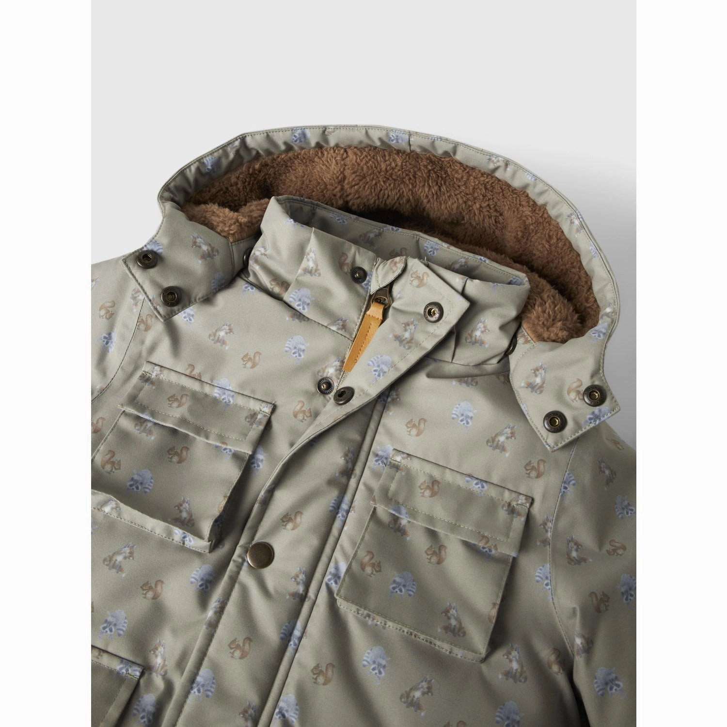Lil'Atelier Overland Trek Nmmlasnow05 Jkt Aop Fo Lil Pastel Shade High Collar Design