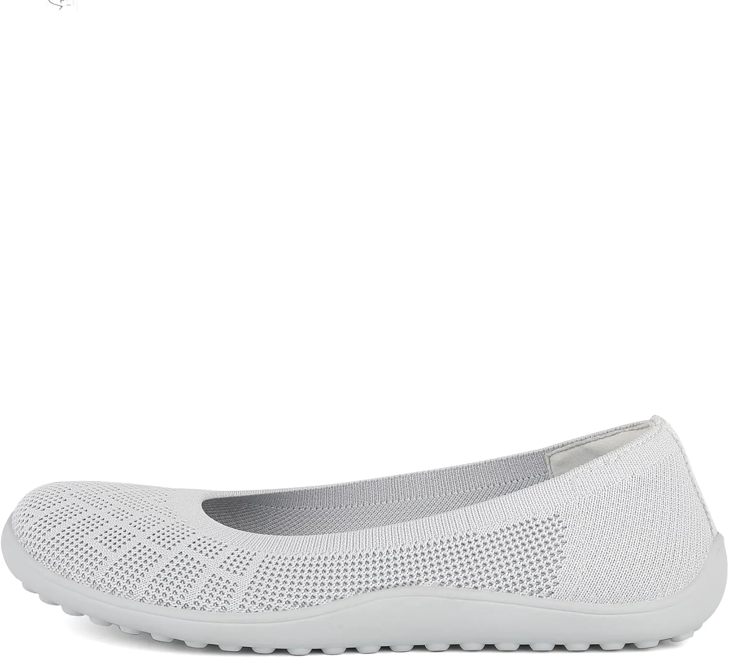KBZone Womens Flat Shoes Round Toe Knit Ballet Flat Comfort Dressy Flat Walking Shoes