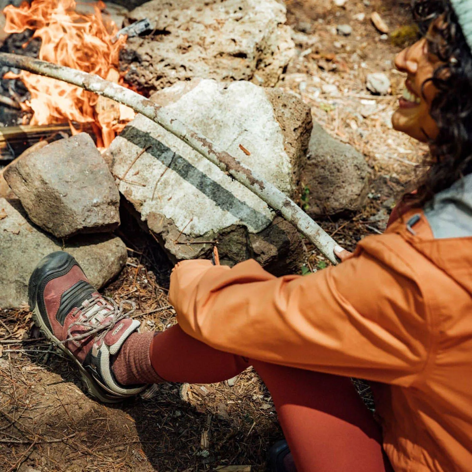 KEEN Ladies Ridge Flex Shoe -TIMBERWOLF