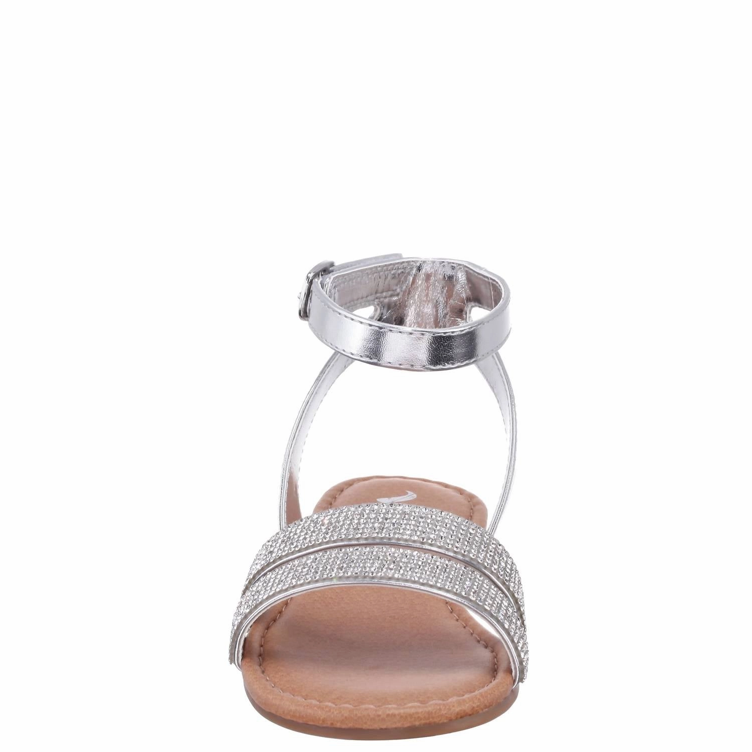 Ready Motion Bonded Overlays Kid's Cameena Sandals In Silver
