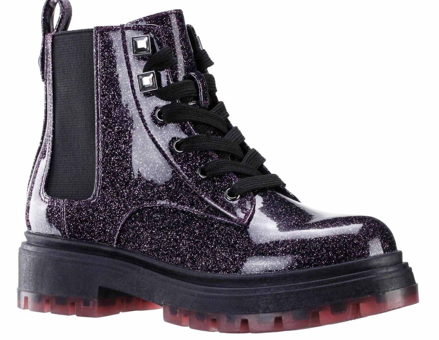 Kid's Colette Boot In Black/pink Move Daily Slip On Mechanism