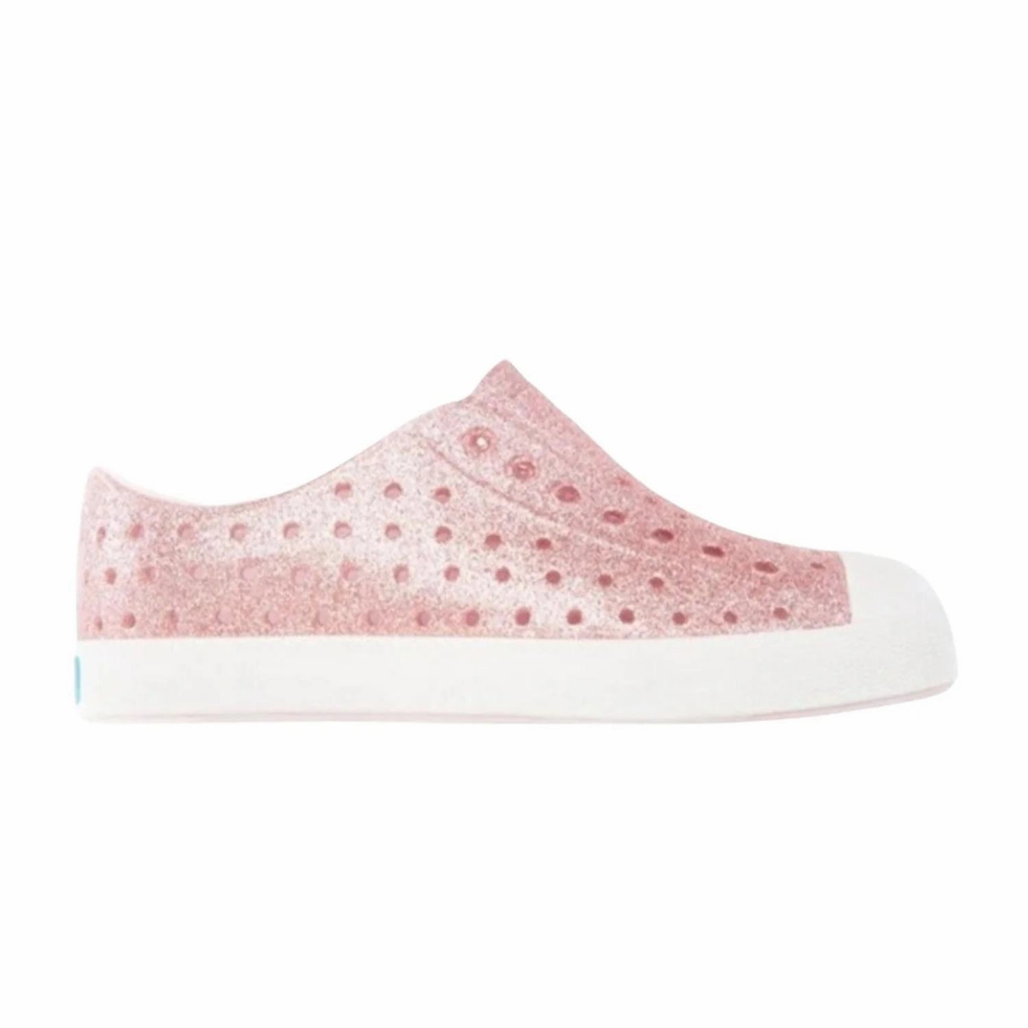 Airflow Design Soft Flex Kid's Jefferson Bling Shoes In Milk Pink