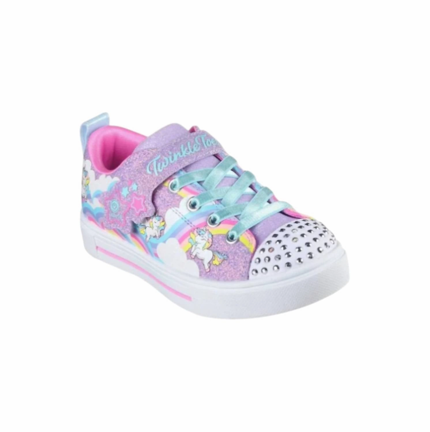 Aerodynamic Vents Waterproof Lining Kid's Twinkle Sparks Jumpin Cloud In Lavender Multi
