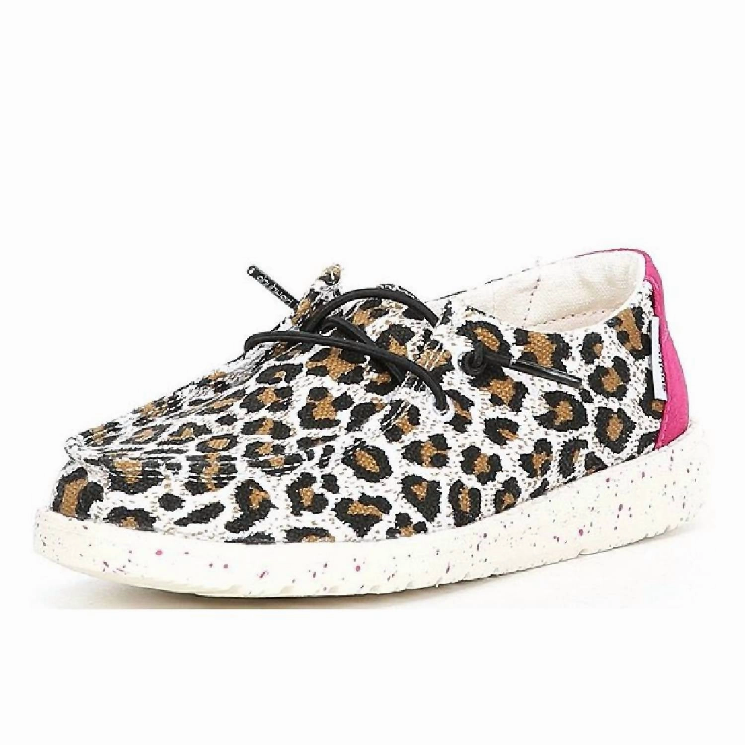 Kid's Wendy Shoes In Cheetah Stabilizing Chassis Neutral Control