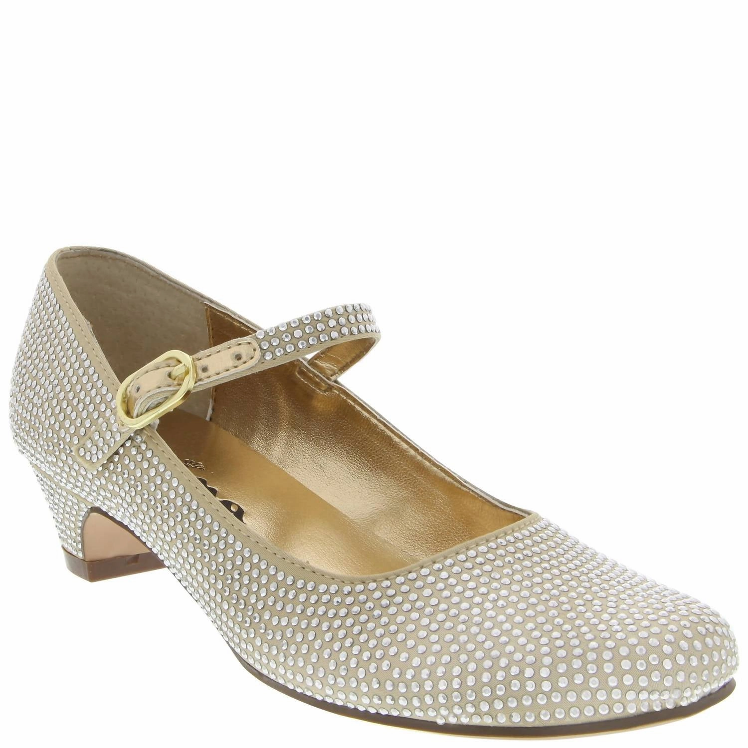Kid's Zelia Shoes In Gold Flex grooves