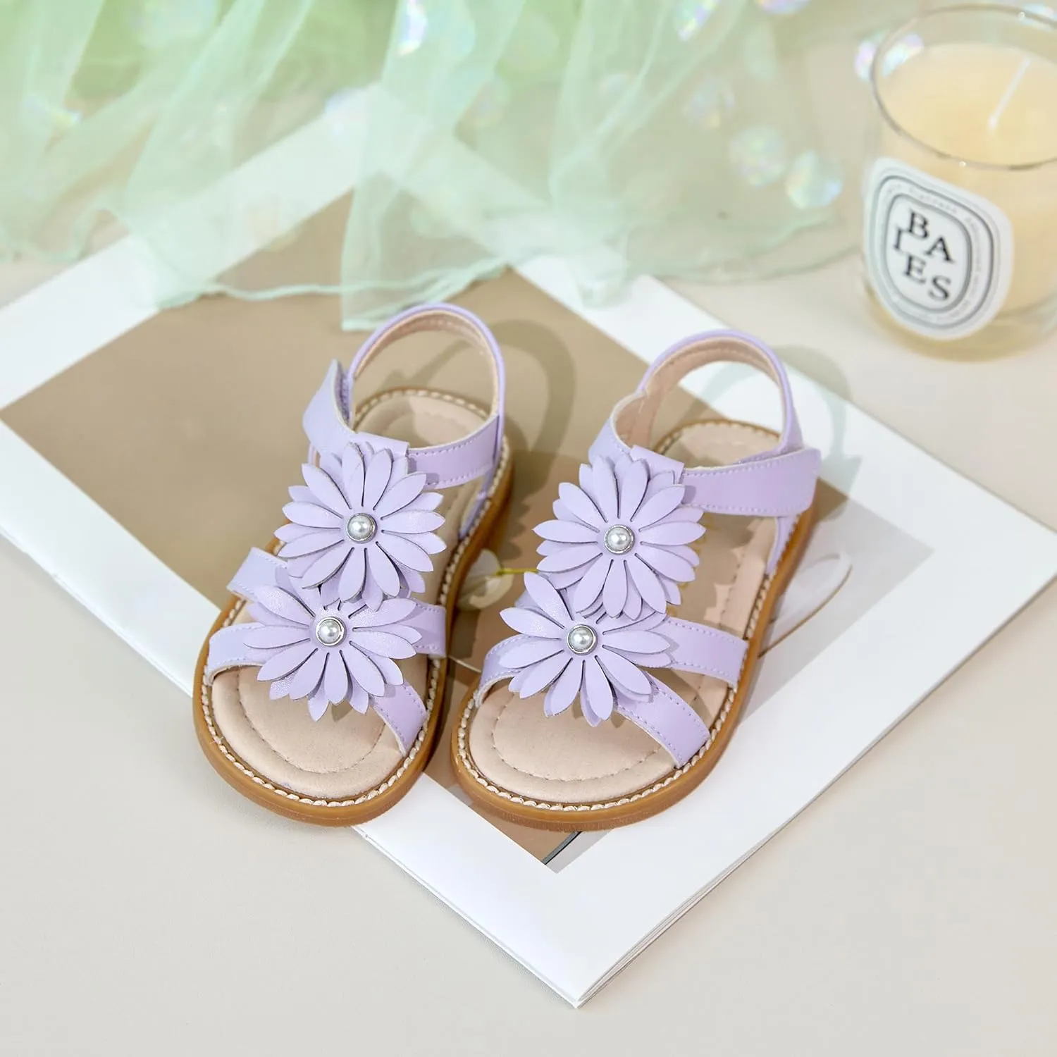 Kiderence Toddler Girls Sandals Little Girls Kids Shoes Girls Sandals Toddler