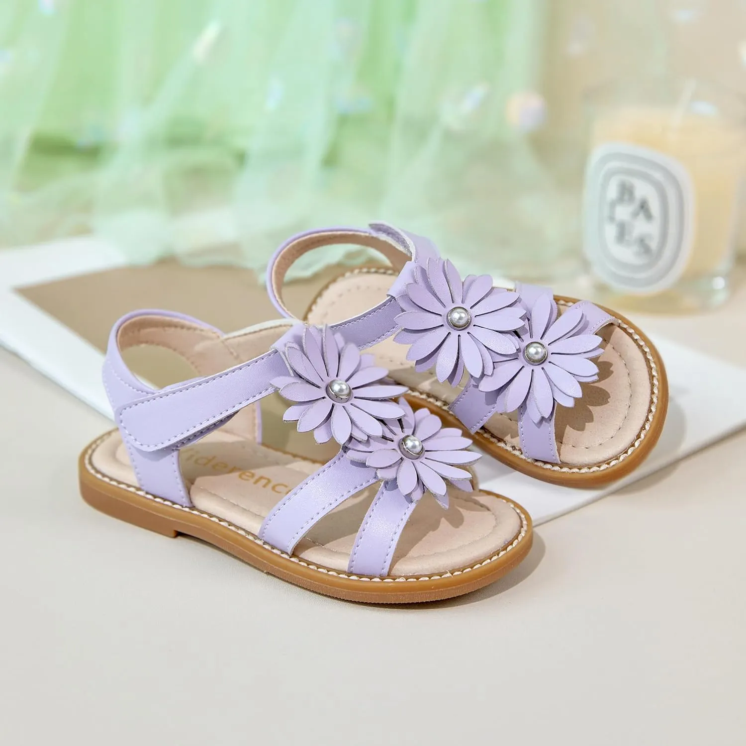 Kiderence Toddler Girls Sandals Little Girls Kids Shoes Girls Sandals Toddler