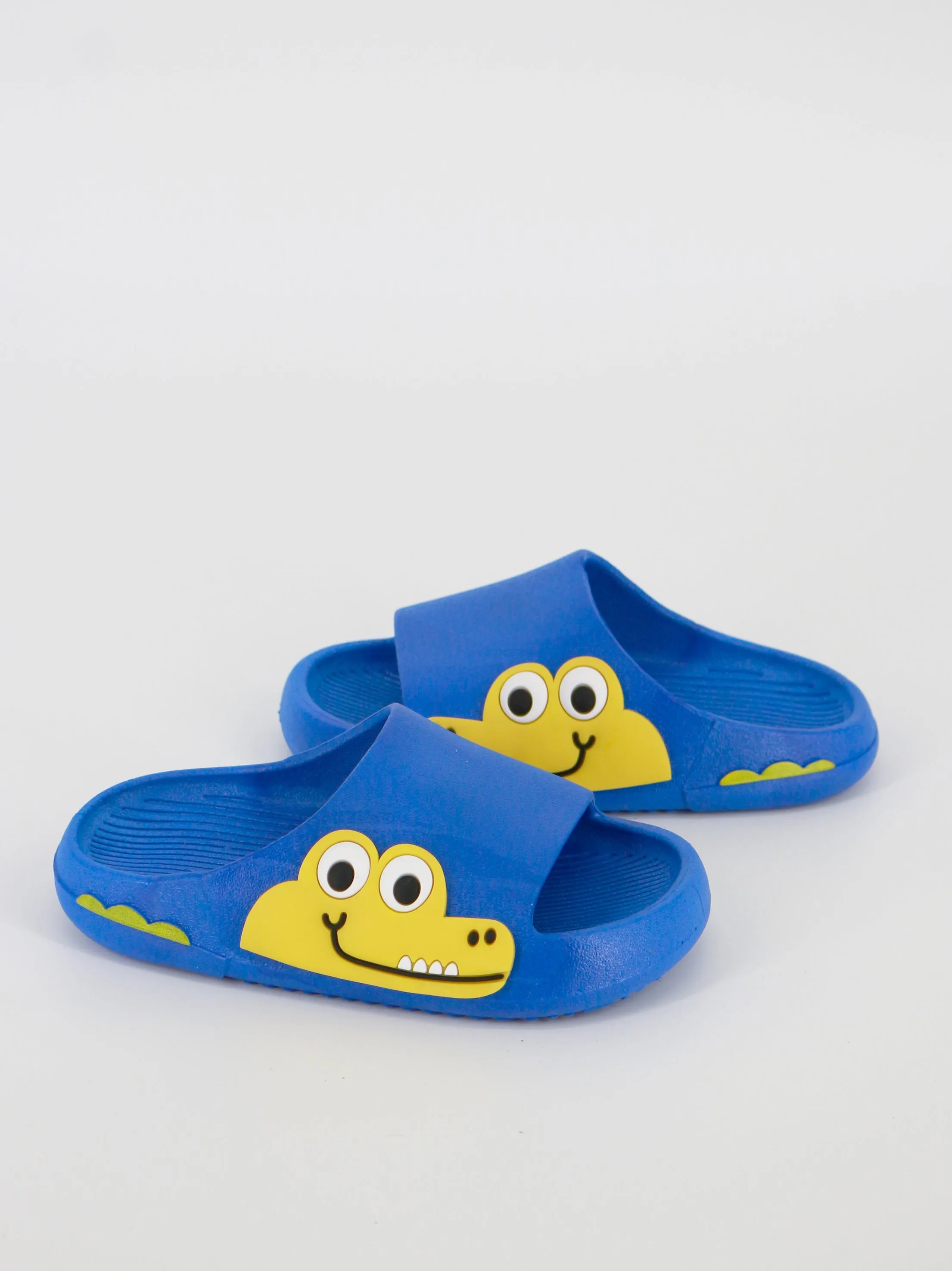 Kids Boy Cartoon Crocodile Slippers Shoes,Blue