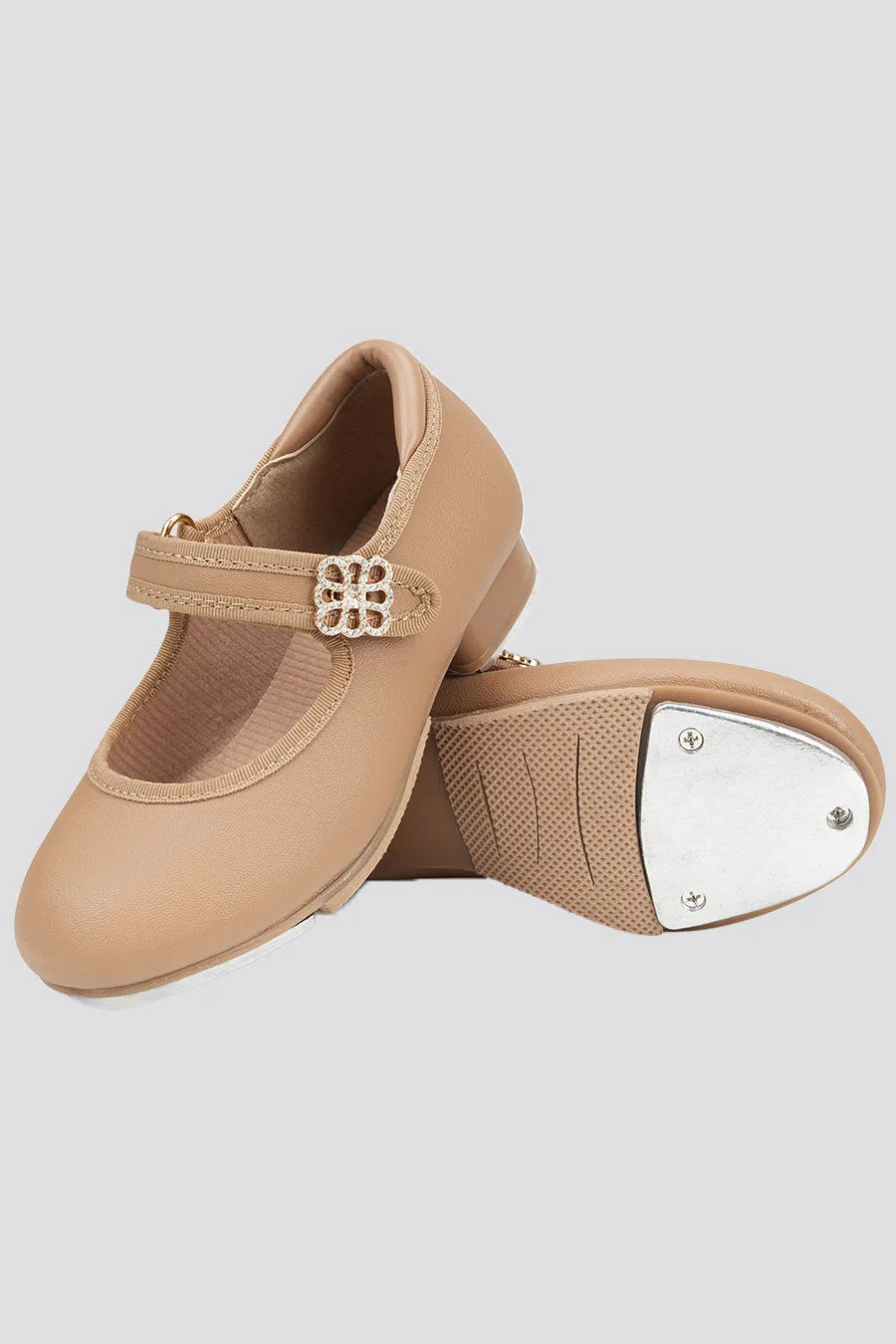 Kids Floral buckle Tap Shoes