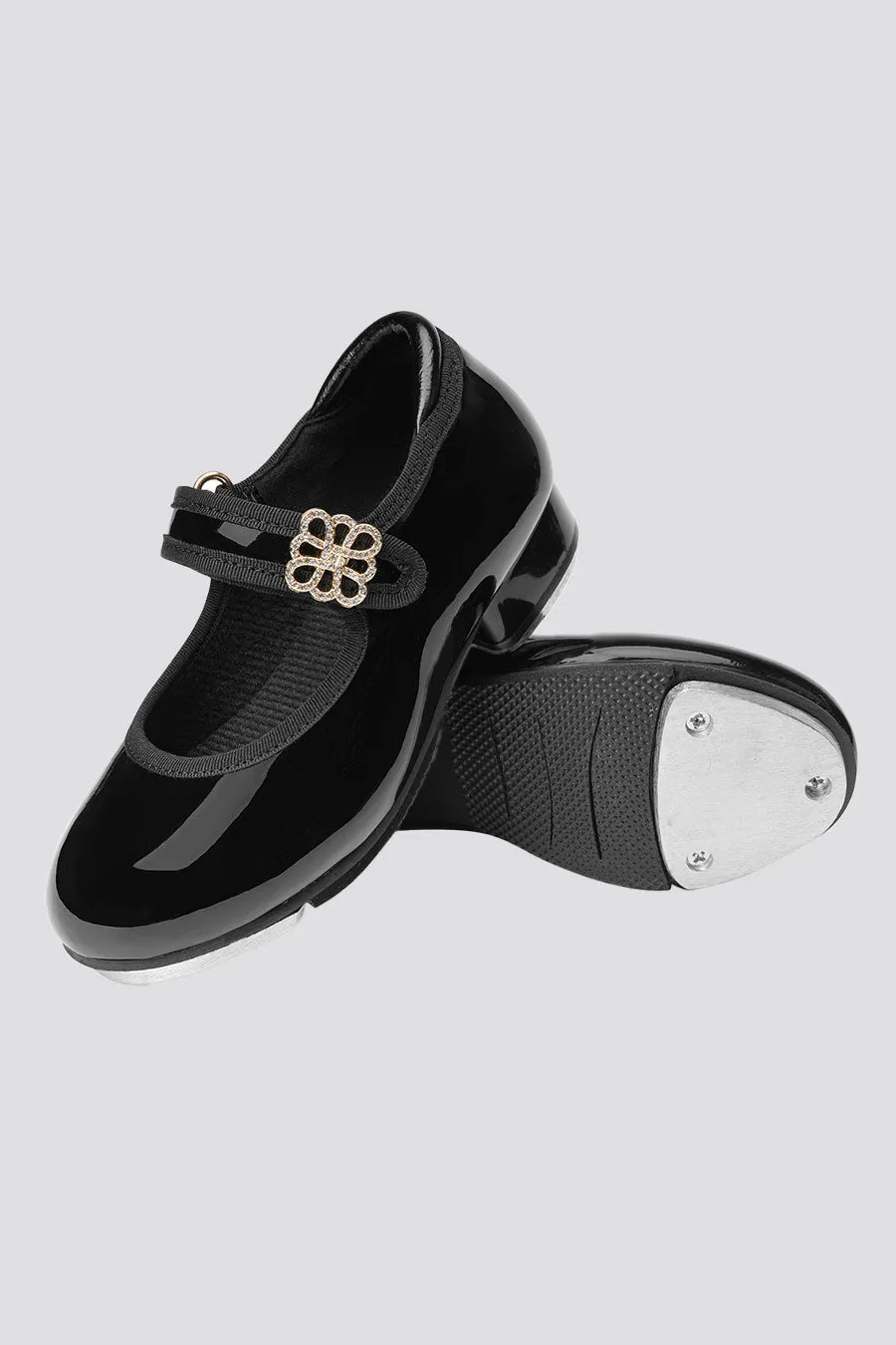 Kids Floral buckle Tap Shoes