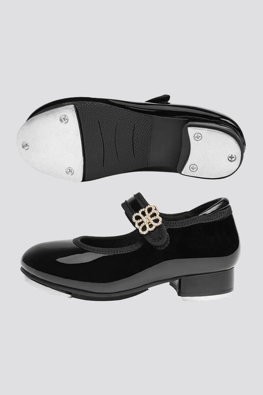 Kids Floral buckle Tap Shoes