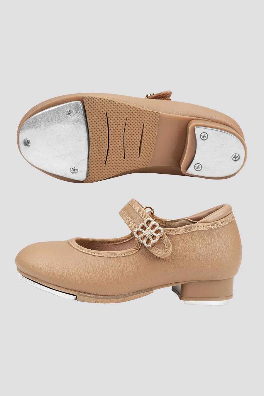 Kids Floral buckle Tap Shoes