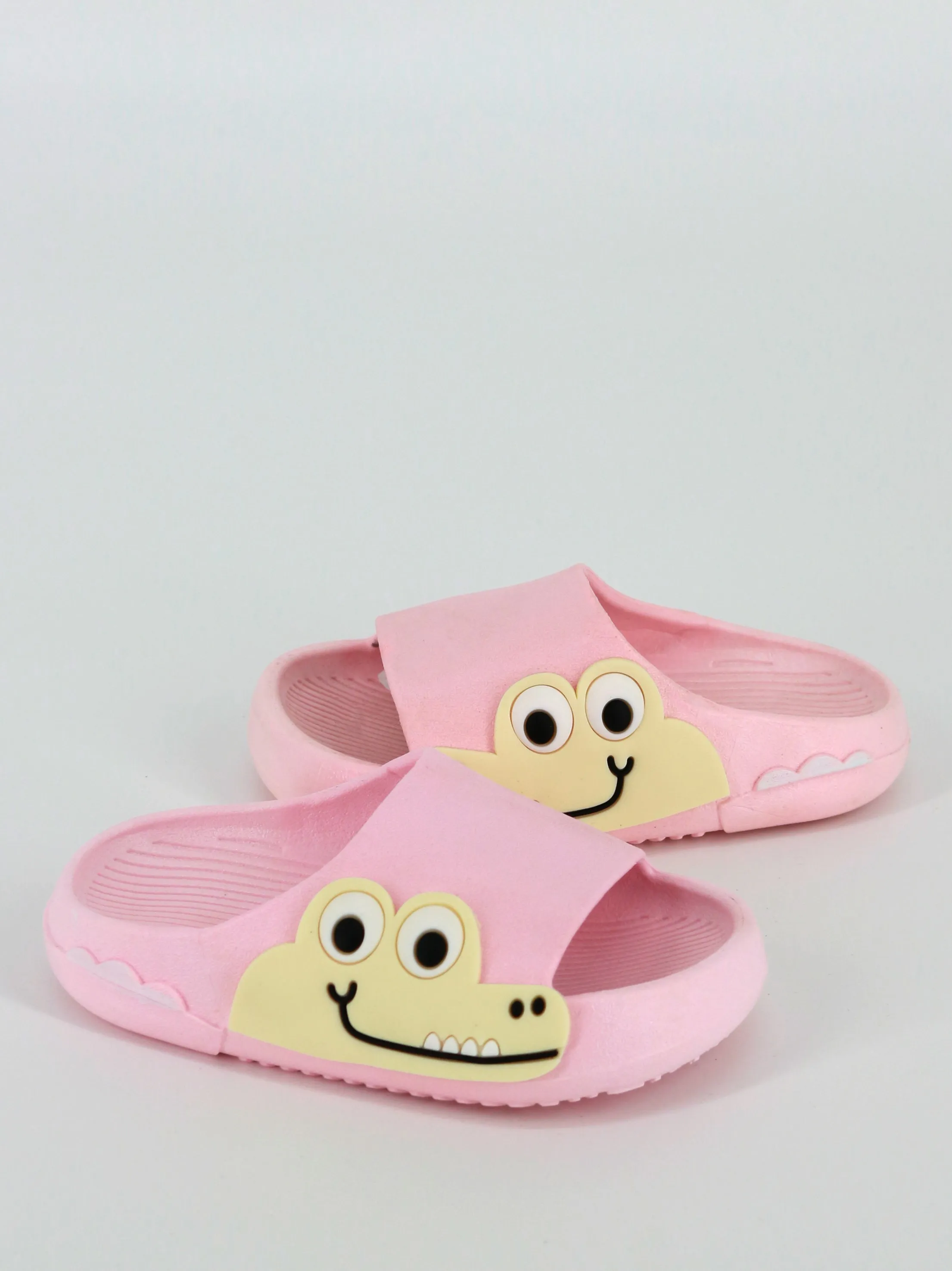 Kids Girl Cartoon Crocodile Slippers Shoes,Pink