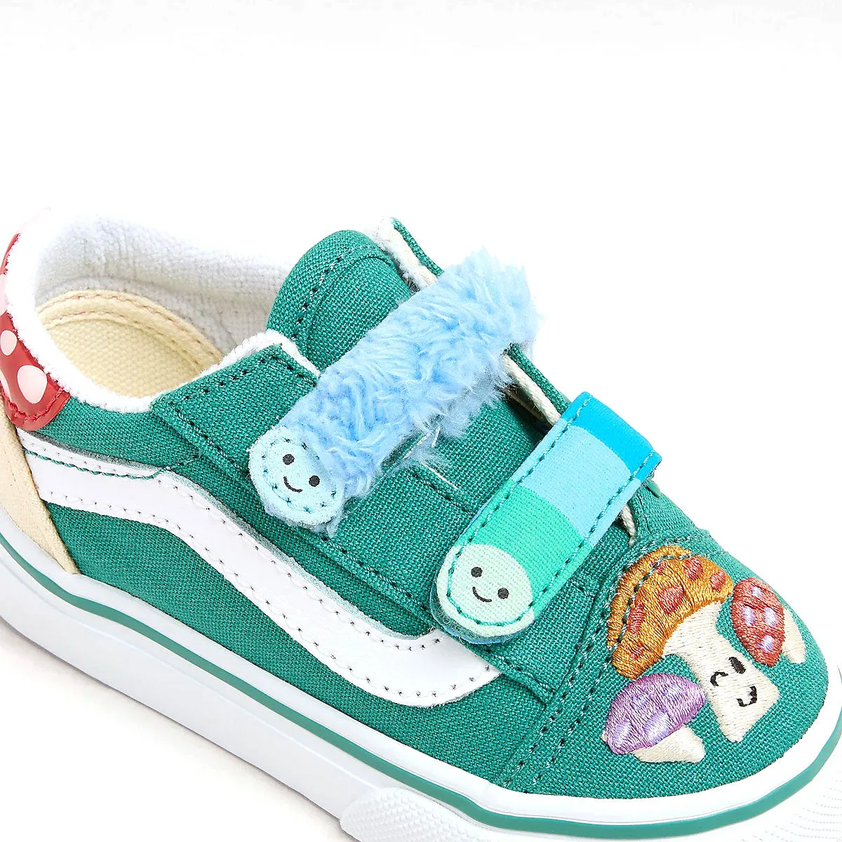 Kids Old Skool V Hook & Loop 'Mushroom' Everyday Flats