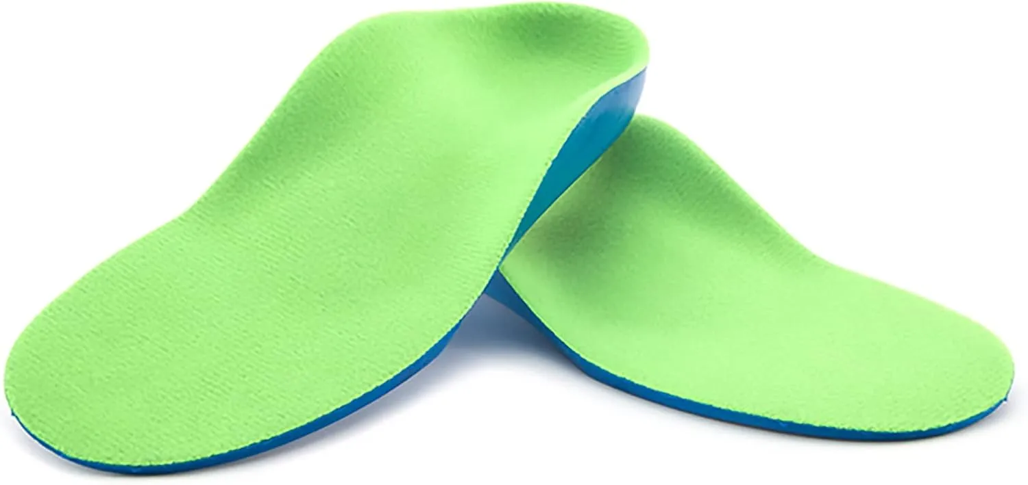 Kids Orthopedic Insoles,Shoe Inserts Orthotics Comfort Arch Support, Shock Absorbing Active Childrens Inner Soles for Heel, Arch, Flat Feet, Under/Over Pronation