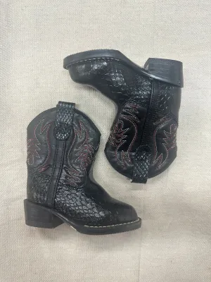 Kids Red Stitch Cowboy Boots