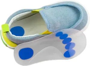 Kids Silicone Orthotic Athletic Shock Absorbing Insole - Children Elastic Flat Foot Support Corrective Cushion Inserts, Comfort Arch Support Shoe Pad, for Children Comfortable Activity (3XL)