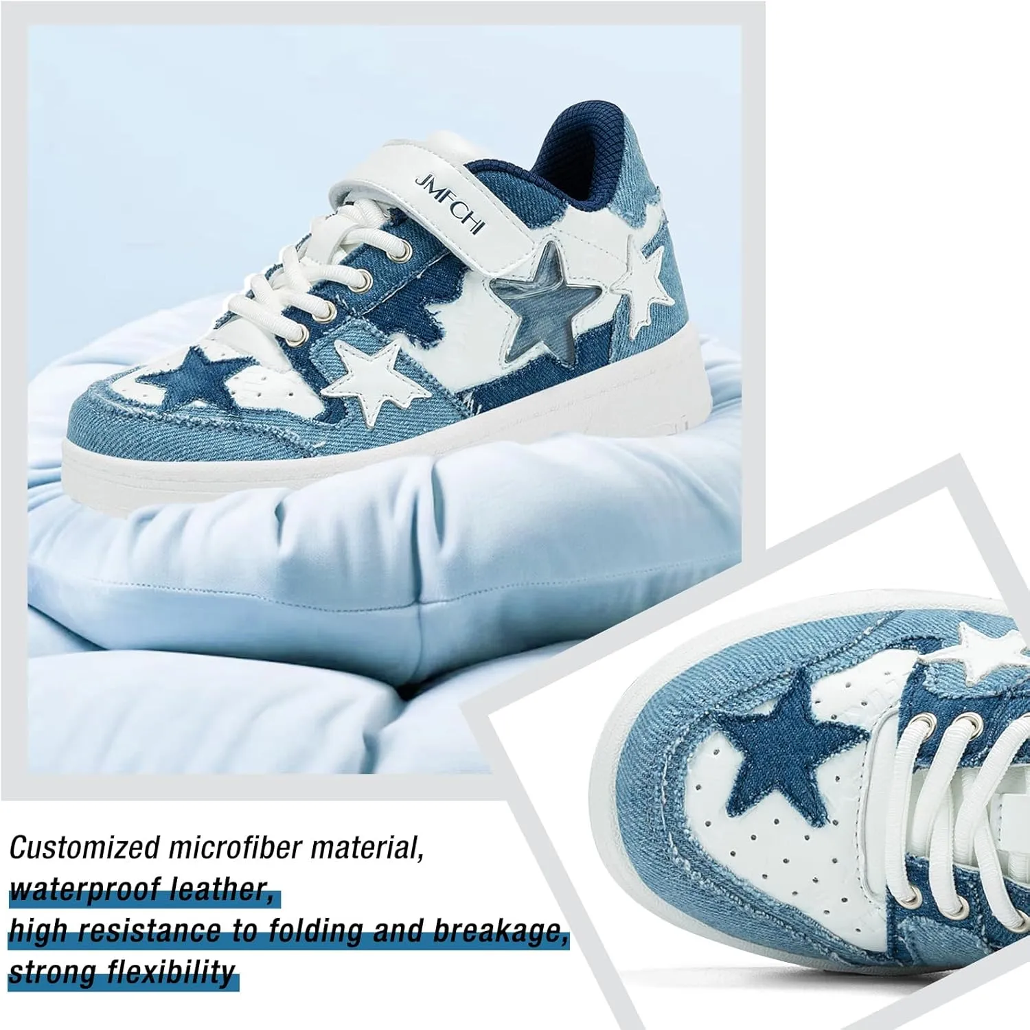 Kids Sneakers Fashion Comfortable Casual Athletic Tennis Shoe Breathable Lightweight Slip on Sports Shoes