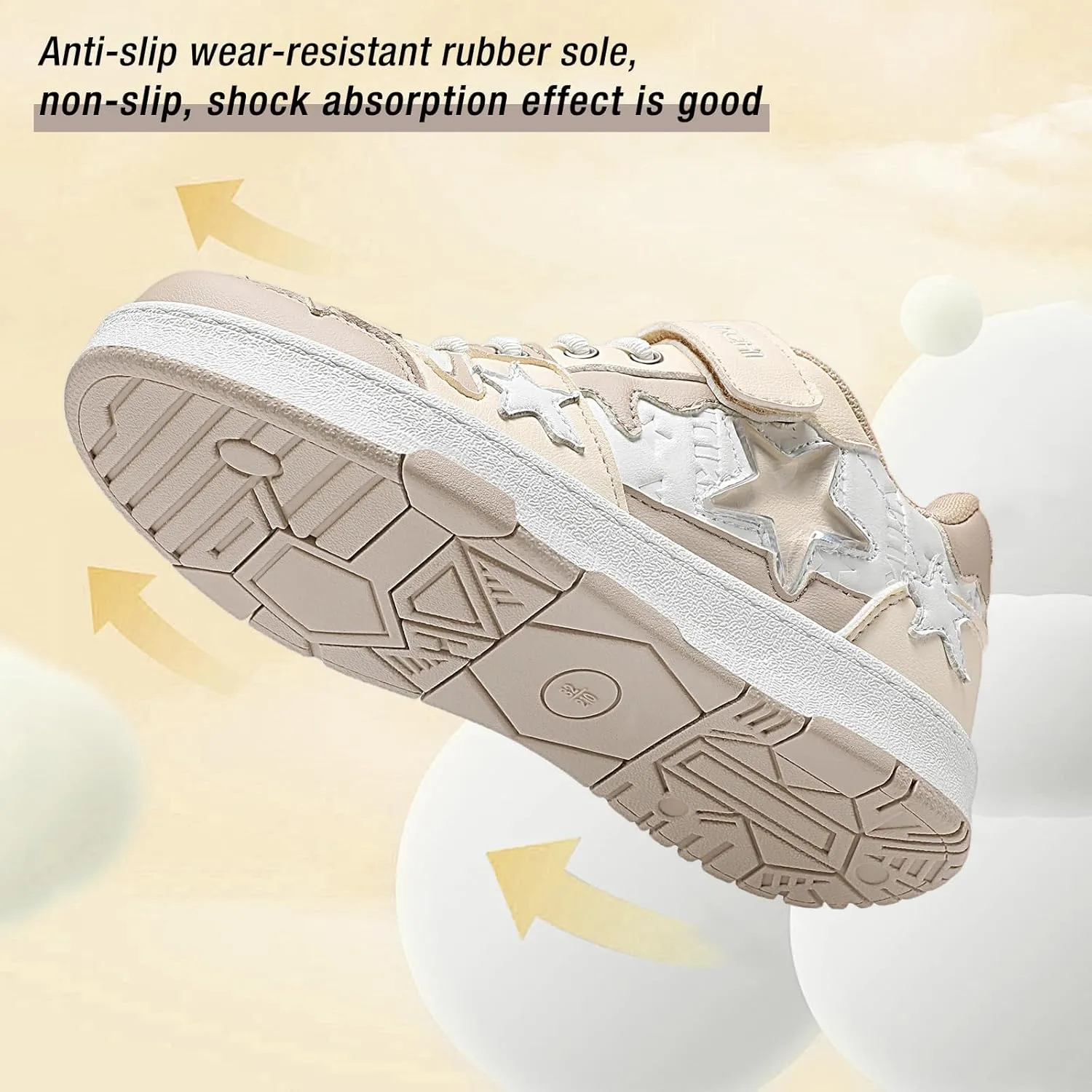 Kids Sneakers Fashion Comfortable Casual Athletic Tennis Shoe Breathable Lightweight Slip on Sports Shoes