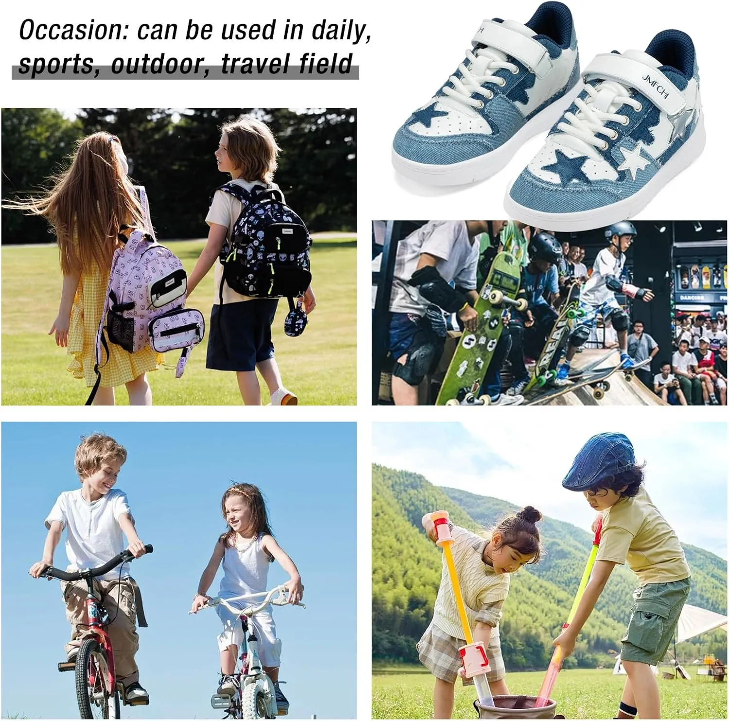 Kids Sneakers Fashion Comfortable Casual Athletic Tennis Shoe Breathable Lightweight Slip on Sports Shoes