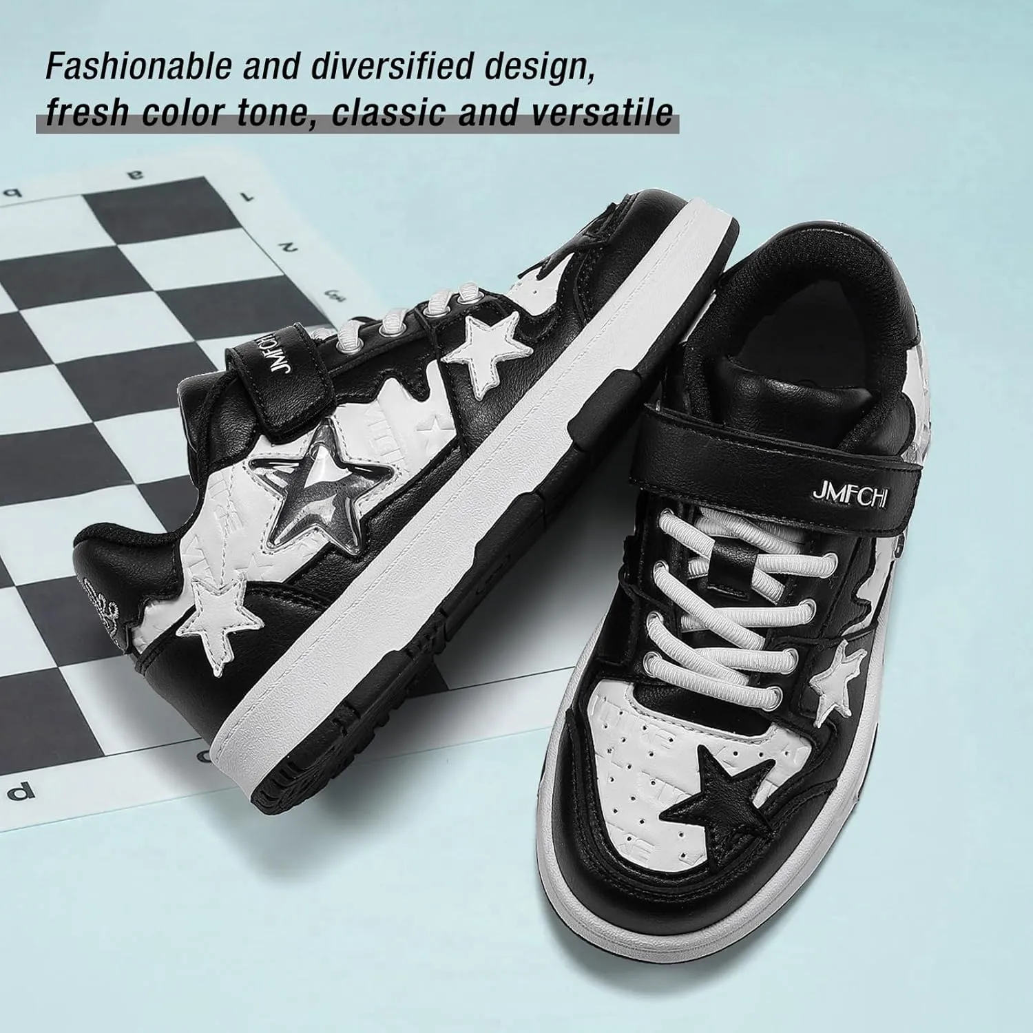 Kids Sneakers Fashion Comfortable Casual Athletic Tennis Shoe Breathable Lightweight Slip on Sports Shoes