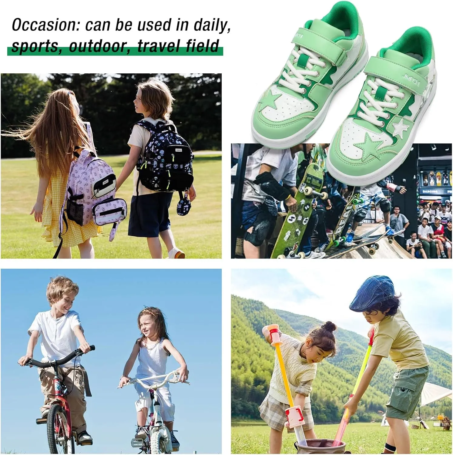 Kids Sneakers Fashion Comfortable Casual Athletic Tennis Shoe Breathable Lightweight Slip on Sports Shoes