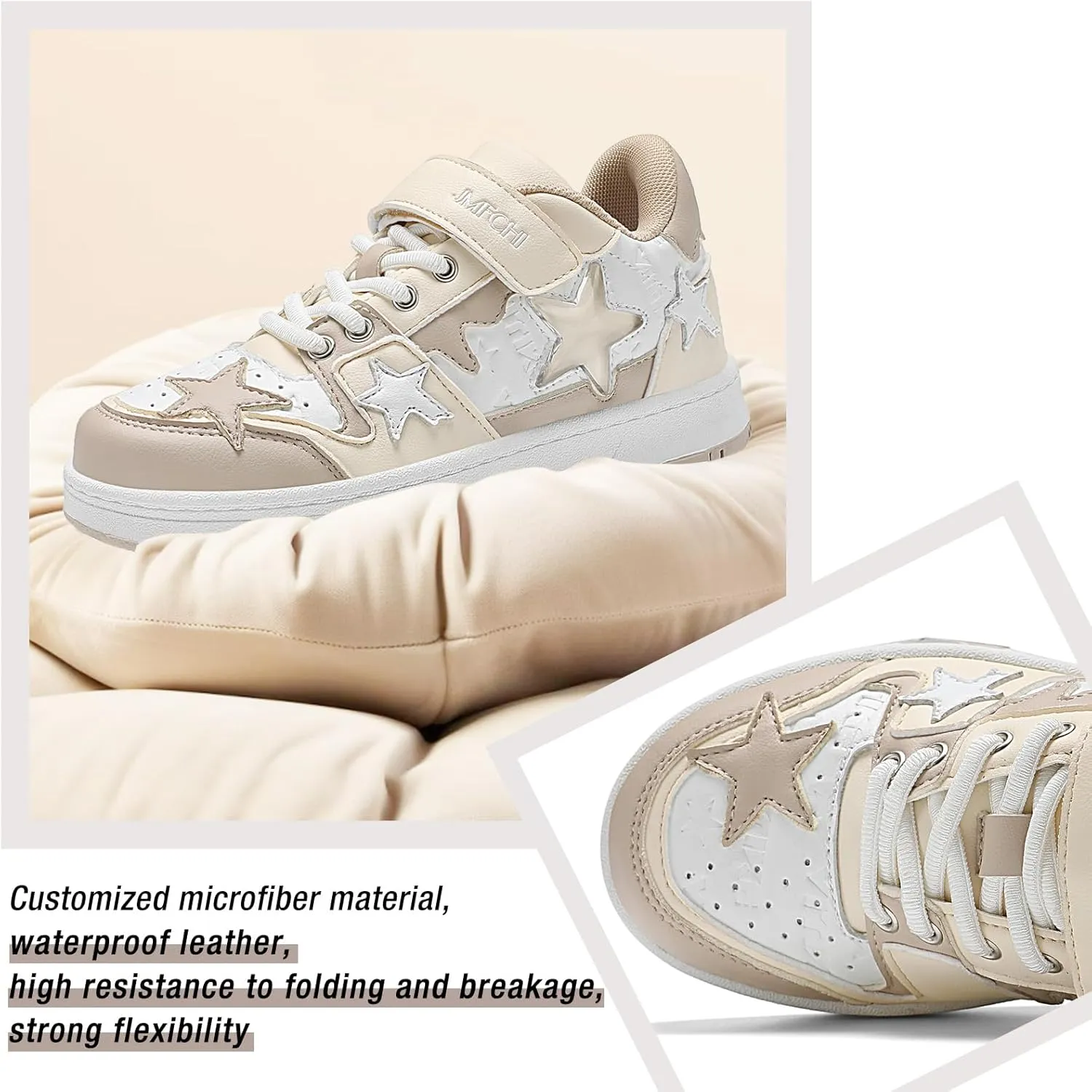 Kids Sneakers Fashion Comfortable Casual Athletic Tennis Shoe Breathable Lightweight Slip on Sports Shoes