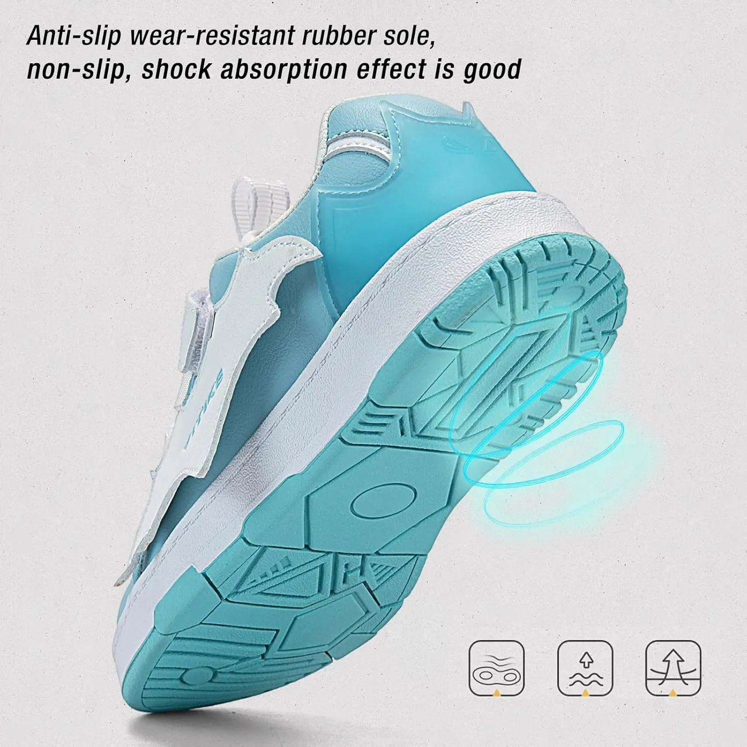 Kids Sneakers Fashion Comfortable Casual Athletic Tennis Shoe Breathable Lightweight Slip on Sports Shoes