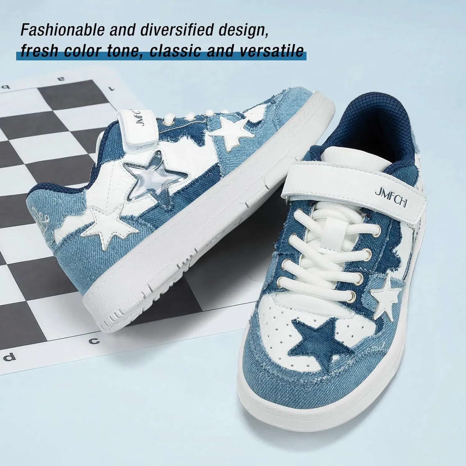 Kids Sneakers Fashion Comfortable Casual Athletic Tennis Shoe Breathable Lightweight Slip on Sports Shoes