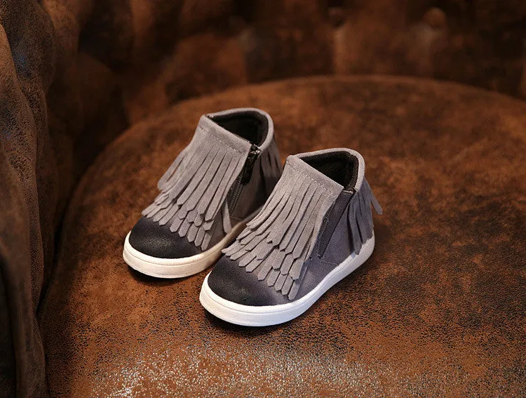 Kids Trainers Baby Shoes Girls Boys Boots Rubber Boot Baby Fashion Sport Shoes Superfly Original Tassel Shoes Comfortable