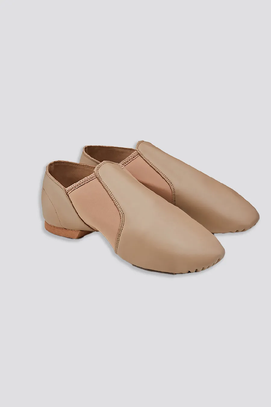 Kids Unisex Jazz Shoes Leather Slip-On Dance Shoes