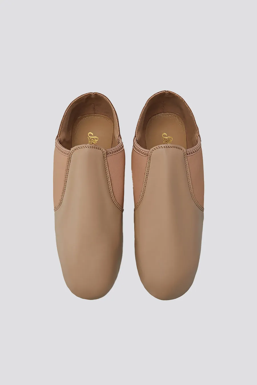 Kids Unisex Jazz Shoes Leather Slip-On Dance Shoes