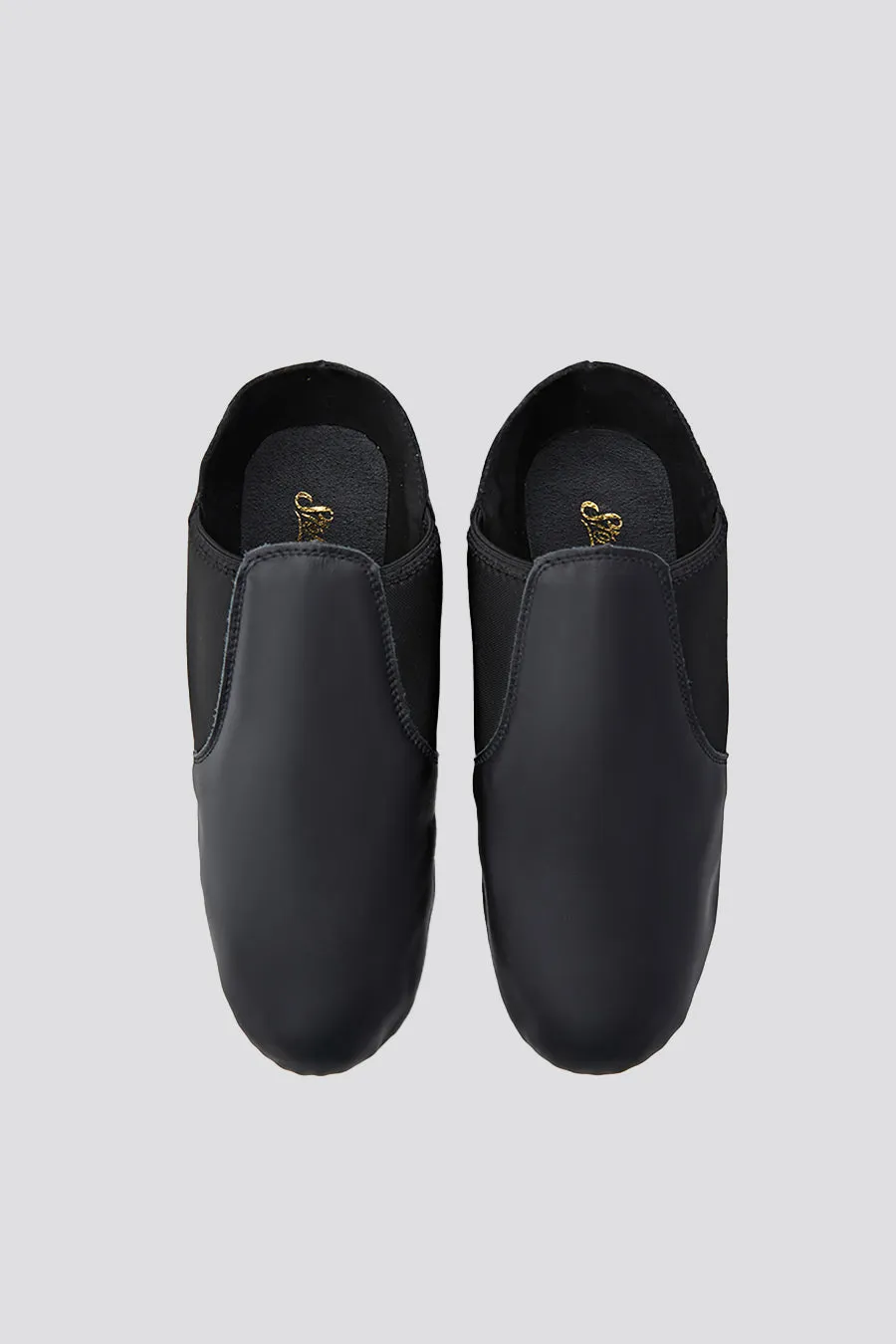 Kids Unisex Jazz Shoes Leather Slip-On Dance Shoes