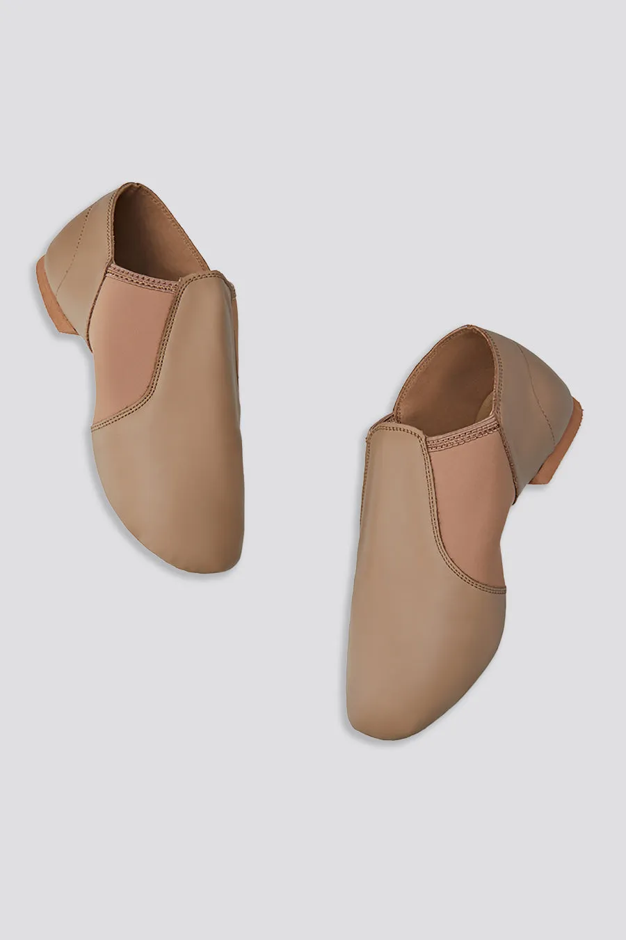 Kids Unisex Jazz Shoes Leather Slip-On Dance Shoes