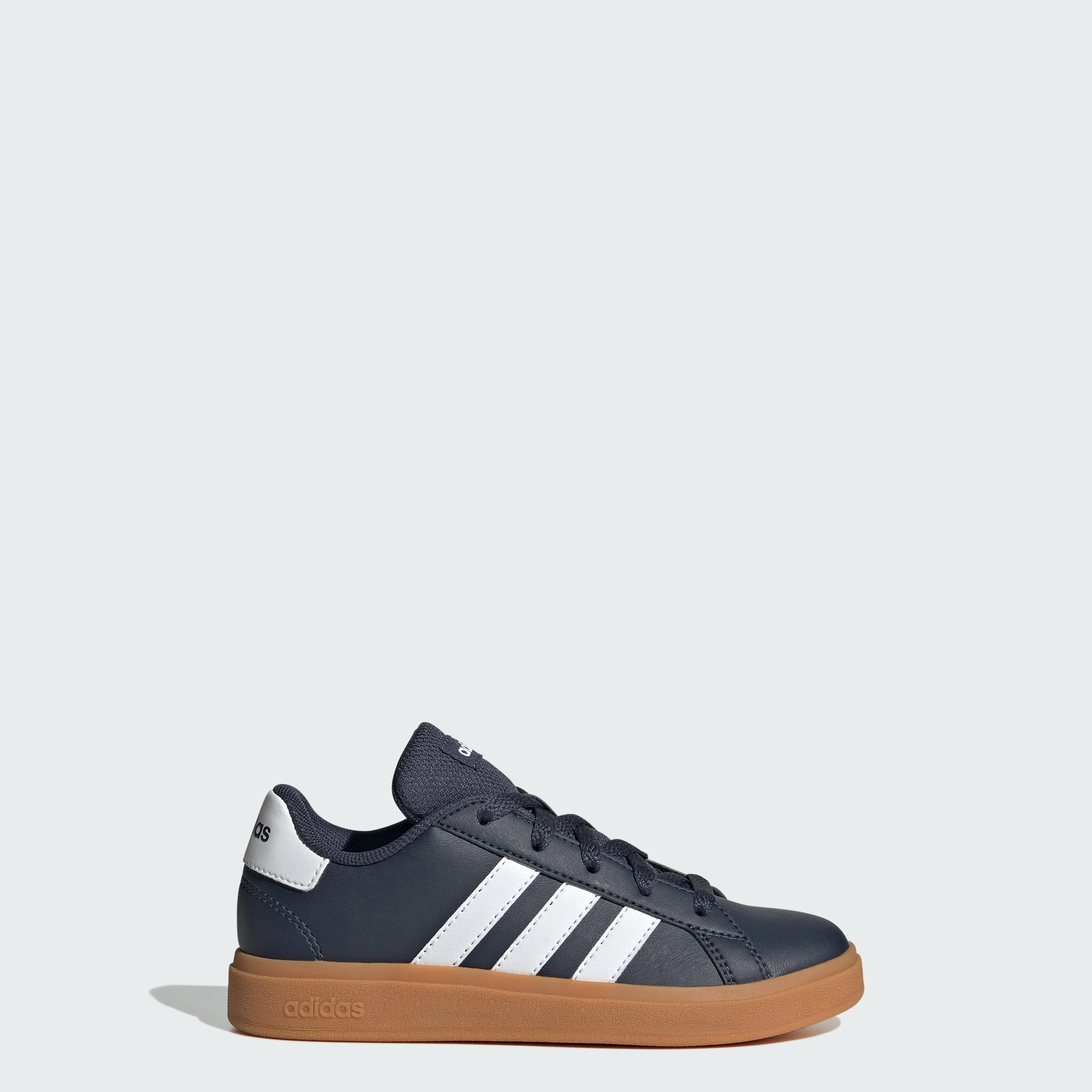 Elastic Band Walk Time Kids' adidas Grand Court Lifestyle Tennis Lace-Up Shoes