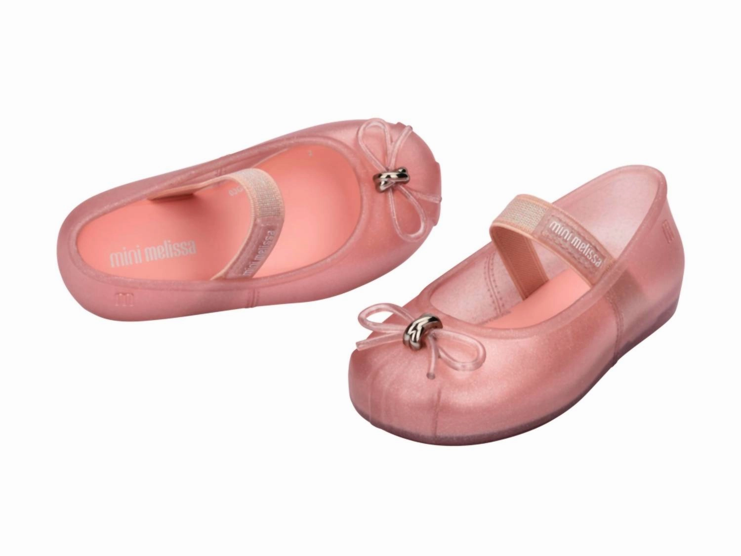 Kids' Girl Sophie Jelly Ballet Flats In Pearly Pink Easy Slip On