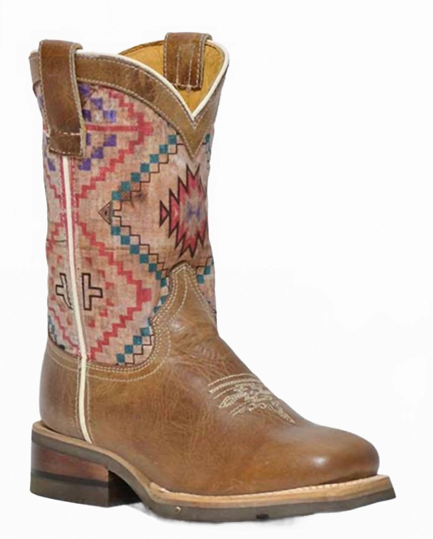 Kids Margo Geo Sole Aztec Boot In Brown/multi Anti Odor Walking Vibe