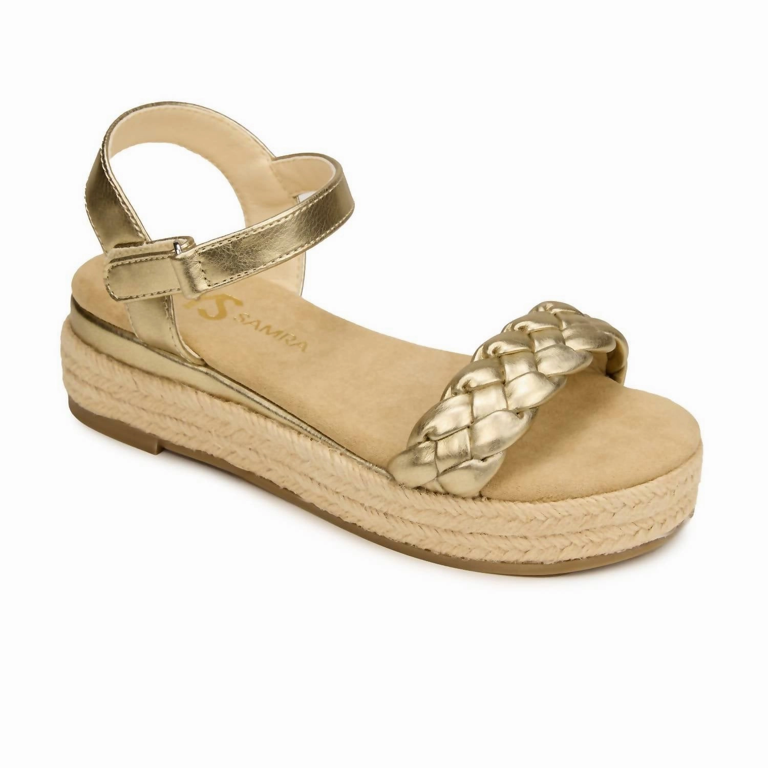 Fashion Style Kids Miss April Wedge Sandal In Gold